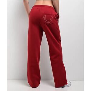 True Religion Super T Fleece sweatpants featuring contrast stitching women’s XL